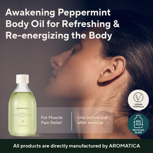 Aromatica Buđenje ulje za tijelo Peppermint & Eukaliptus - 100ml / 3,38 fl. oz. - aromaterapijsko masažno ulje