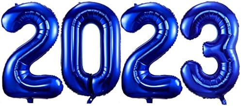 Tamnoplavi baloni broj 6, 40 inčni tamnoplavi balon od 6 rođendana velika folija Mylar Broj Digitalni Baloni za rođendansku zabavu