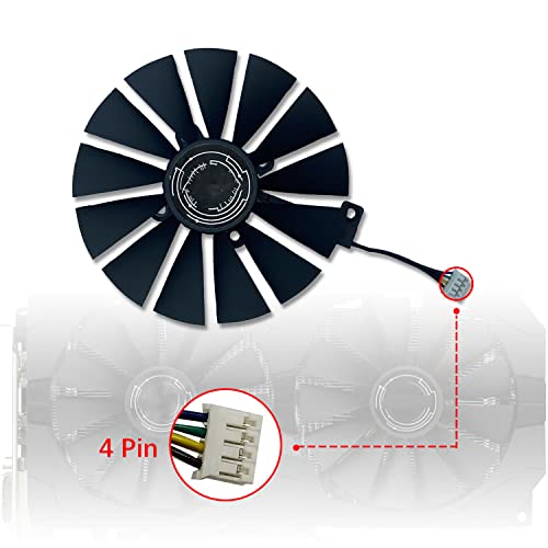 Cavabien Novi 95mm PLD10010S12H Cooler Fan za ASUS ROG Strix Dual RX 470 570 za AMD RX470 RX570 Gaming ventilator za hlađenje Video