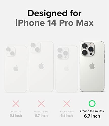 Rinkke Fusion-X [Anti-Scratch dvostruki premaz] Kompatibilan sa iPhoneom 14 Pro Max Case 6,7 inča, povećani branik jasan Hard Back