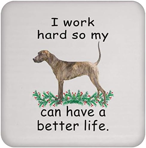 Smiješan izgovaranje poklona Plott Hound Tan Bindle može živjeti bolje, pa moj pas može imati bolji život Božić 2023 poklona Coaster