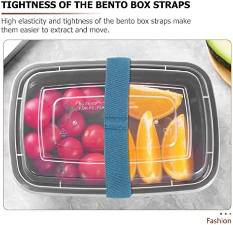 LuxShiny Childs Bento Box Bento kutija Dodatna oprema OSK elastični bend 8pcs prijenosni bento remen FIXIM BAND za bento fiksator