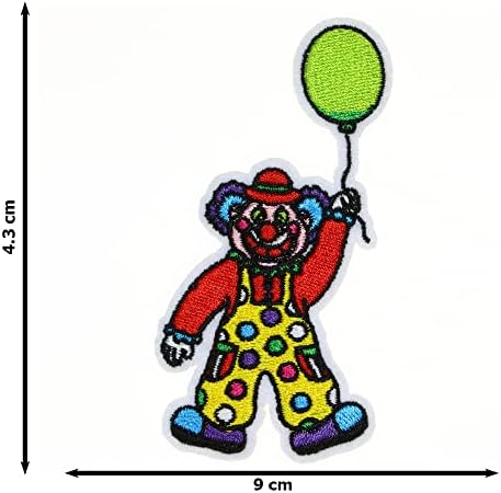 JPT - Joker Balloon Cartoon Jester Funny Happy Smile Vezerani Applique Željeznjak / šivanje patch-a Značice Slatki logo Patch na velj