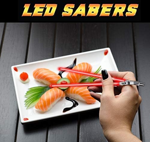 Štapići za jelo sa svjetlosnim mačevima osvjetljavaju Star WARS LED svjetleće svjetlo sablje za sjeckanje višekratne Sushi Lighttup