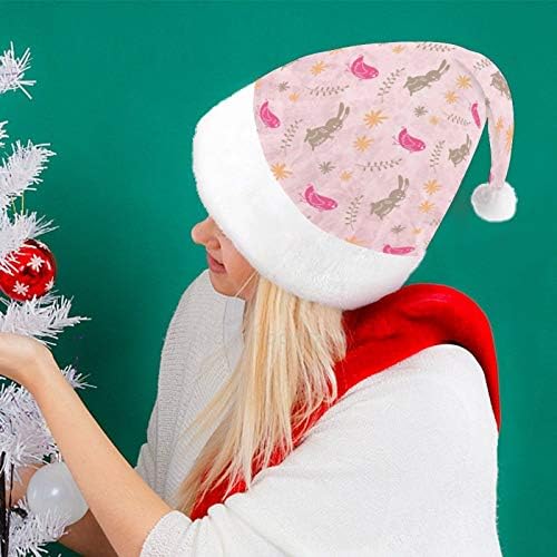 Božić Santa šešir, zec Božić Holiday šešir za odrasle, Unisex Comfort Božić kape za Novu godinu svečani kostim Holiday Party događaj