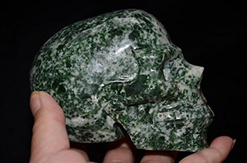 Prirodna zelena draguljastog kamena Kristalna kvarcnu skelet i zmajsko skput figurice Realistično reženjer 4,05 inča Duhovno reiki
