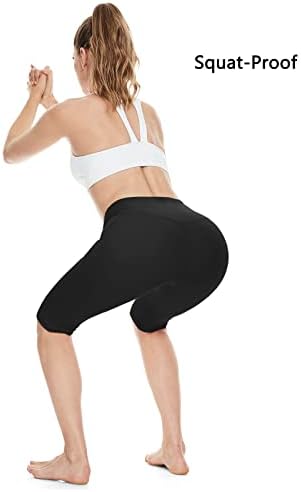 H Hellisal Capri gamaše za žene visoke strukske kratke hlače Džepovi Yoga ljetni trening