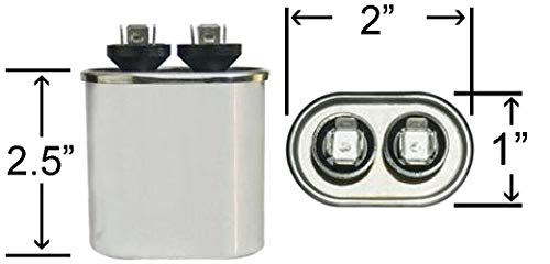 ClimaTek Ovalni kondenzator-prvo odgovara usluzi CPT478 CPT0478 / 15 UF MFD 370/440 Volt VAC