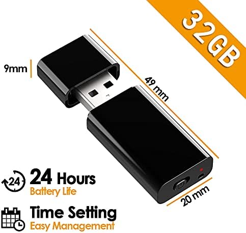 32GB USB digitalni diktafon za predavanja sastanci 376 sati snimci trajanje baterije 24 sati svaki put Podrška TF kartica