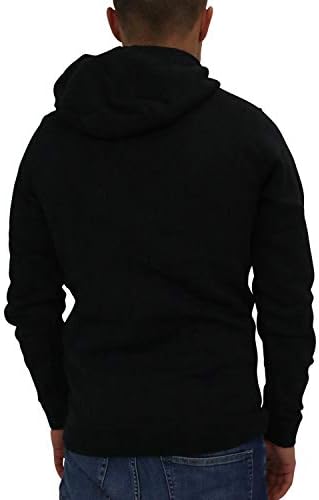 Nike Muška sportska odjeća Club pulover Hoodie, crna / crna / bijela, X-Large
