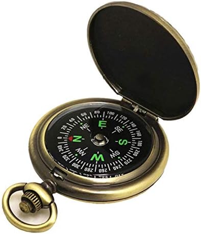 Wpyyi Retro kompas, prenosiv preliv-otvoreni vintage kompas, svjetlosni kompas za vanjsko putovanje kampiranje jahanje