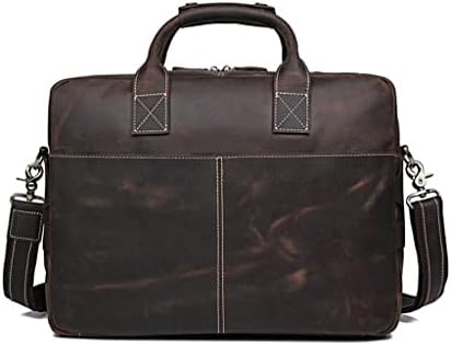 SLNFXC muške poslovne aktovke Muška kožna ramena glasnik torba za torbu za torbu za 15,6 laptop