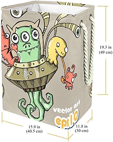 DEYYA Funny Cartoon Alien Monster Octopus korpa za pranje veša ostava za veš korpa ostava za veš Organizator za dom