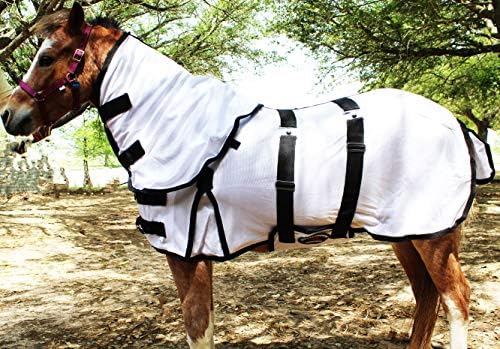 Minijatura Challenger Weaning Donkey Pony Horse Falth Ljetna flysheet Bijela pokrivač 51809