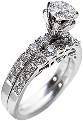 Wedding & Engagement Rings Valentine's Ring Be Light Diamond Rose Ring Stacked Creative -kle Women's Wear