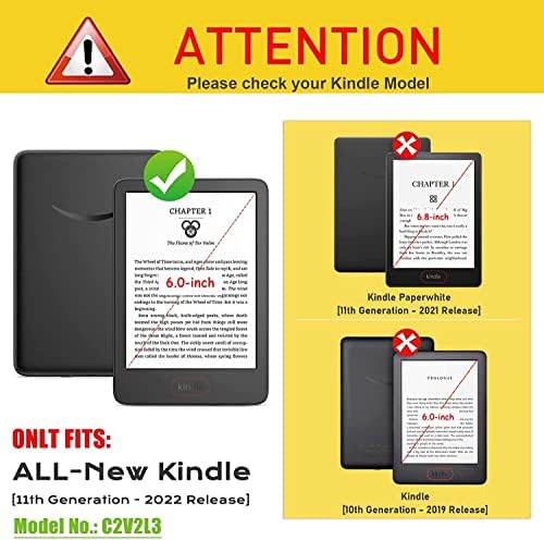 Futrola za Kindle 6, Hands Free Stand izdržljivi PU poklopac sa funkcijom Auto Sleep Wake