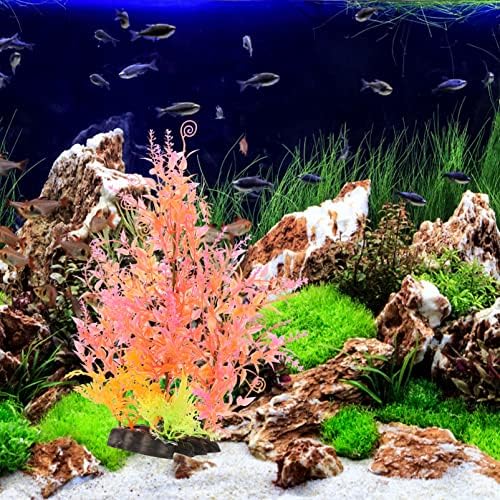 Patkaw pribor za sudoper 2 kom dekoracija akvarijskih biljaka akvarijum plastične biljke veštačka vodena trava Betta akvarijum biljni