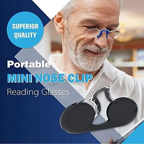 Naočare za čitanje Bez nogavica za nos Mini prenosive, Mini naočare za čitanje bez nogu na nosu za muškarce i žene