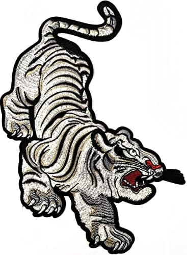 Kleenplus. Veliki veliki Jumbo Bengalski tigar željezo na zakrpama modni stil vezeni motiv Applique ukras amblem kostim