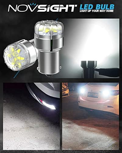 Novsight 1156 LED kočnica žarulja, 300% izuzetno svijetla 1141 1003 zadnja svjetla, sigurnija vožnja 7506 BA15S LED zamjena žarulje