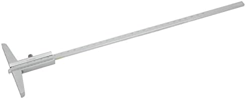 Walfront Metal dubina vernier kaliper Metrički dubinski vladar mjerni alat 0,02 mm Preciznost legura čelika za inženjer 0-300mm, kutna