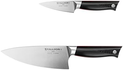 Set noža od 2 - 6,5 inča kuharskih noža i 3,5 inčni nož za pariranje - japanski čelični kuharski skup za kuhanje i rezanje