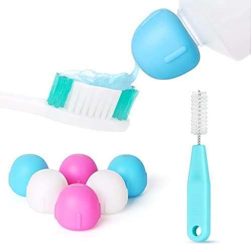 Frsisi kape za pastu za zube sa četkom za čišćenje,Samozatvarajuća kapa za pastu za zube silikon za djecu i odrasle, higijenski nered