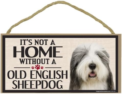 Zamislite ovaj drveni znak za pasmine pasa starih engleskih ovčara
