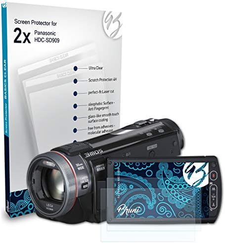 Zaštitnik ekrana Bruni kompatibilan sa Panasonic HDC-SD909 Zaštitni film, kristalno čist zaštitni film