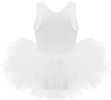 Ttao Kids Girls 'Camisole Ballet Dance Tutu Leotard haljina s fluffy tutu sukn za ples gimnastika