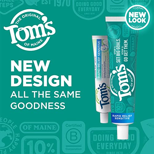 Tom's of Maine Fluoride-Free Rapid Relief Sensitive pasta za zube, Fresh Mint, 4 oz. 3-pakovanje