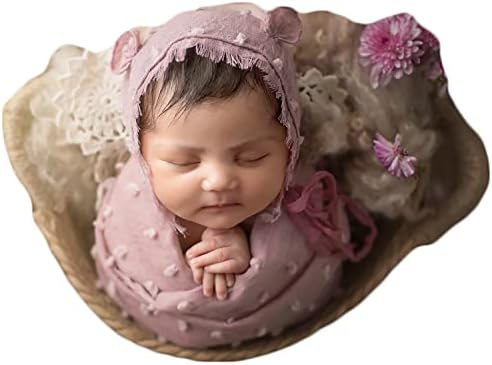 Zeroest Baby Photography Props Wrap Šešir Novorođenče Photo Shoot Outfits Infant Photos Hats Pokrivač Set