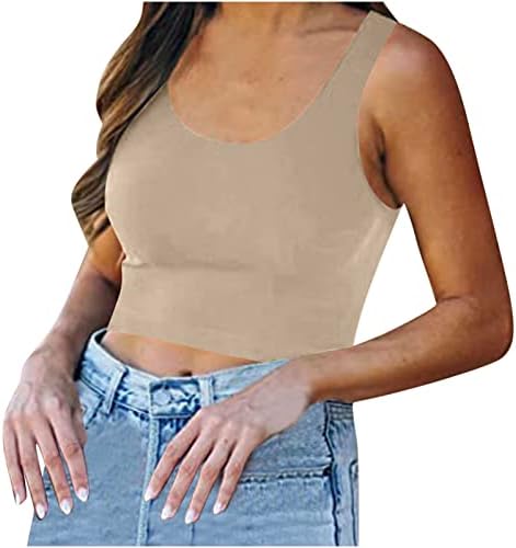 Ženska bluza bez rukava ošišana cijev Bustier Sport Atletski Camisole rezervoar bluza Bustier Vest Tshirt tinejdžerke 7L