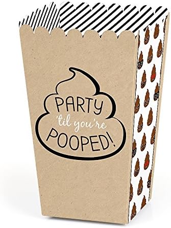 Party 'Til Ti si pooped - Poop Emoji Party Favorit Koccorn tretirati kutije - set od 12