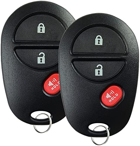 Privezak za ključeve daljinski ulaz bez ključa kompatibilan sa 2004-2015 Toyota Tacoma Tundra Sienna Sequoia 3 dugmeta ključ za automobil