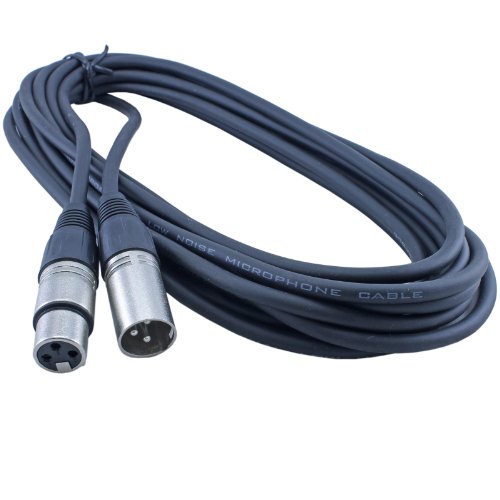 MCSPROAUDIO 10 pakovanje od 10 stopa muški na ženski 3-pinski XLR mikrofonski kabl