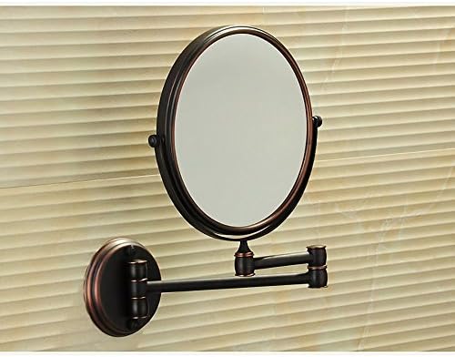 DW & amp;HX ogledalo za šminkanje u kupaonici, zidno dvostrano okretno okretno ogledalo za šminkanje od bakra od 8 inča-b