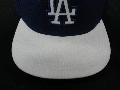 46 L.A. Dodgers Game Polovna službena MLB bejzbol kapa Šešina veličine 7 1/4 Pokazuje upotrebu - Igra Polovni MLB kape
