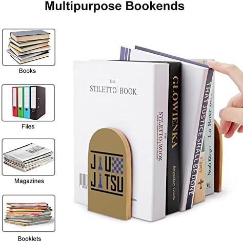 Jiu-Jitsu šahovska knjiga završava za police drveni stalak za knjige držač za knjige za dekoraciju školskog ureda