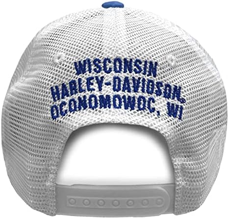 Harley-Davidson muški 1 RWB Logo Snapback u boji blokirana mrežasta Kamionska kapa plava
