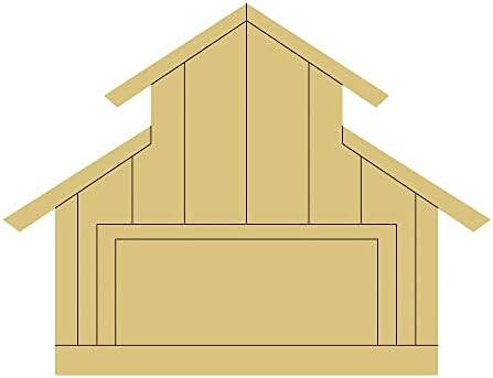Dizajn štale po linijama izrez nedovršena vješalica za drvena vrata Farm Country Home Decor MDF oblik platna stil 5 Art 1