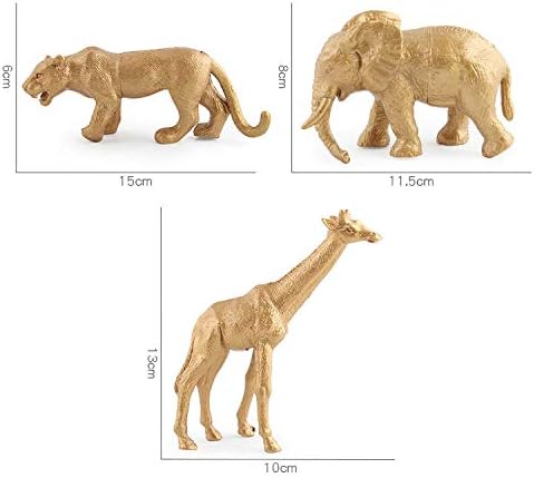 Zlatne safari životinje | Dekorativne zlatne životinje | Safari party ukrasi | Životinje iz džungle | Ukrasi rođendana | Safari dekorati