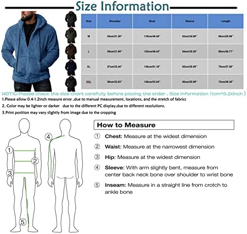 ADSSDQ Zip up hoodie muškarci, kaputi na plaži muškarci dugih rukava zima plus veličine modne ugrade jakna puna zip12