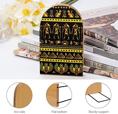 Tribal etničke bešavne Egipat simboli knjiga završava za police drvena Bookends držač za teške knjige šestar moderni dekorativni 1