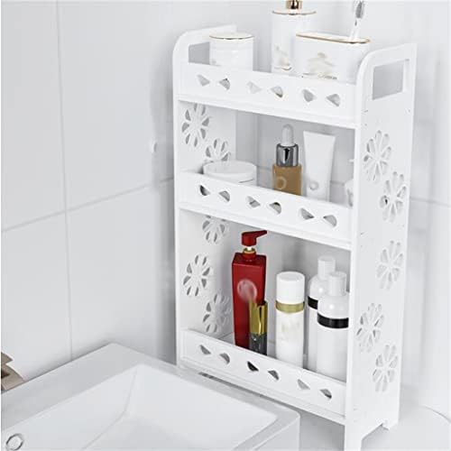 WDBBY Corner Uor Countertop kozmetički polica za umivaonik s policama WC-u Desktop višeslojni ormar za skladištenje