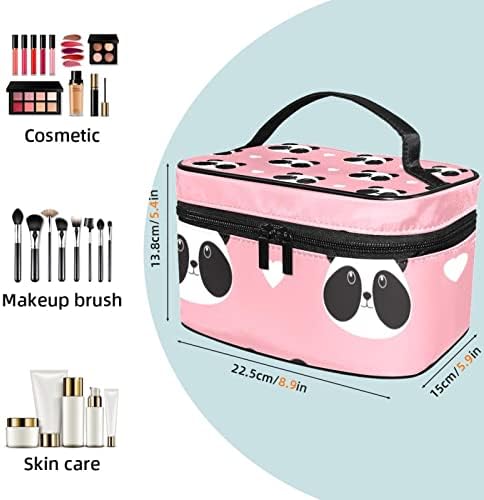 Yoyoamoy Travel Makeup Organizator, vodootporna kozmetička torba za skladištenje s ručkom, velika šminka za teen djevojke Dame Slatka