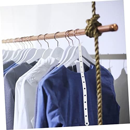 Cabilock 100 kom vezom za vezu Bijela Armoirea Clear Haverters Vješalice Gumeni odjeća Spremište za uštedu obloga za uštedu rezervnih