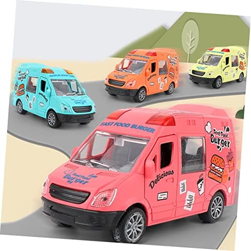 Toyandona 4pcs igračka automobila vanjski dječački igračke za djecu za djecu s školskim autobusom igračka smiješna dječja igračka
