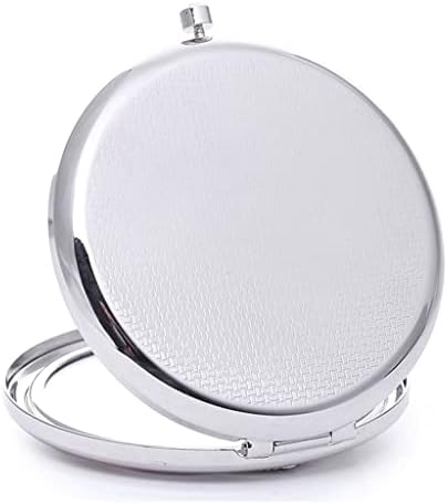 N / A prijenosni srebrni prototip ogledala za šminkanje prijenosno sklopivo malo ogledalo za šminkanje za slanje djevojčica poklon
