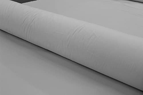 Mybecca Bijela pamučna Muslin tkanina široka tekstilna tkanina za drapiranje: 58 inča 2-jarde